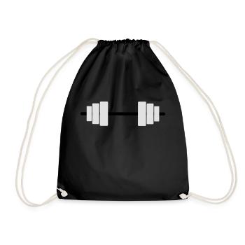 Weight Lifting - Drawstring Bag - black - Front