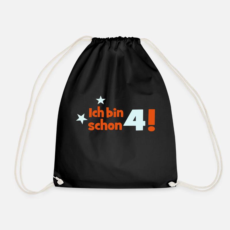 4 - Drawstring Bag - black
