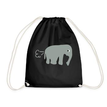 elephant_fart - Sac de sport léger - noir - Devant