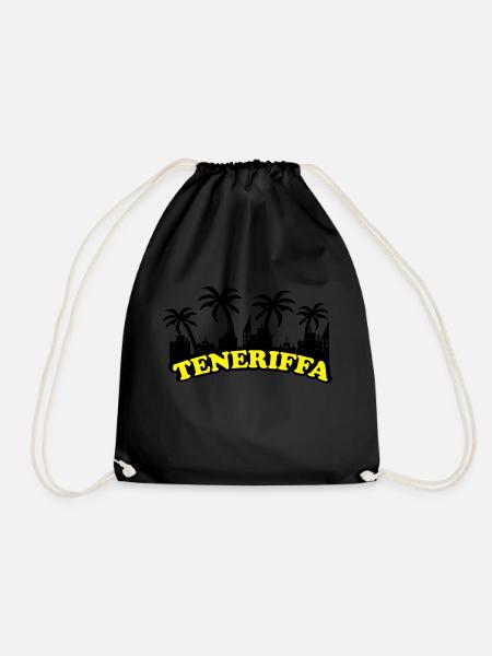teneriffa - Turnbeutel - Schwarz