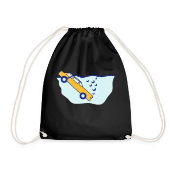 Diving Car - Turnbeutel - Schwarz - Vorne