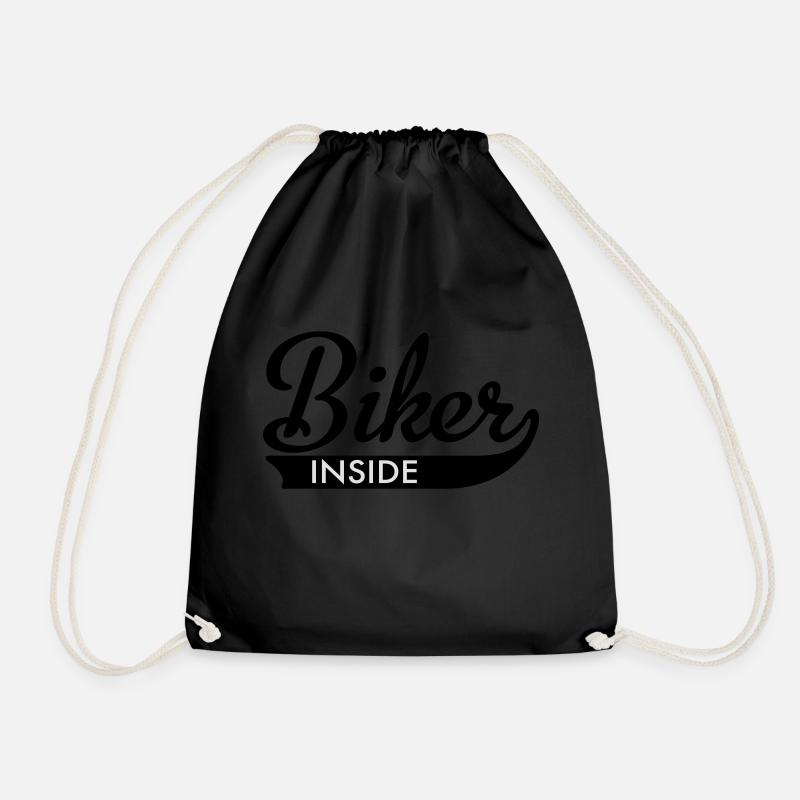 biker - Turnbeutel - Schwarz