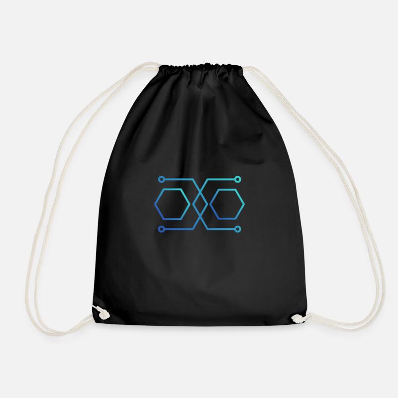Alien Technologie Psytrance Symbole - Sac de sport léger - noir