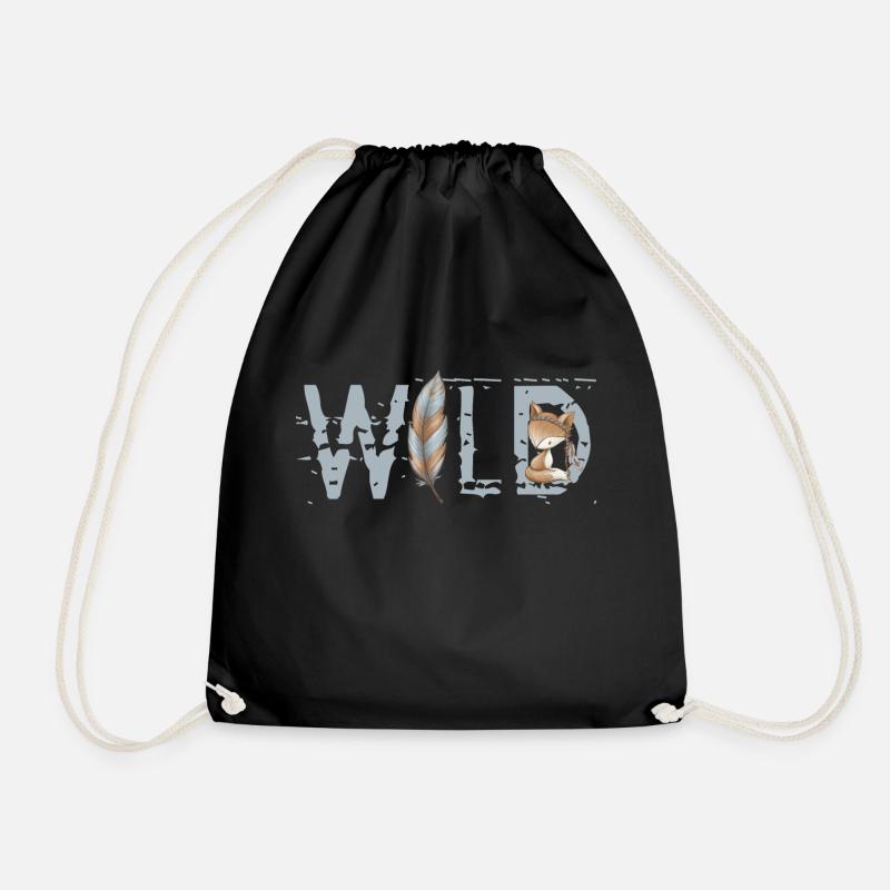 WILD - Turnbeutel - Schwarz