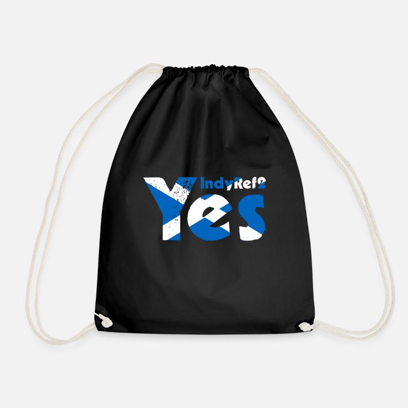 Scottish Independence - Drawstring Bag - black