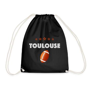 Mon rugby Ma Ville toulouse ma Fierté - Sac de sport léger - noir - Devant