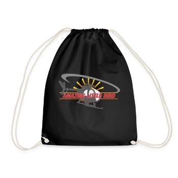 AMAZING LITTLE BIRD - Drawstring Bag - black - Front