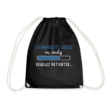 Flemmingite aigüe en cours cadeau humour homme - Sac de sport léger - noir - Devant