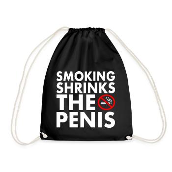 Smoking shrinks the penis - Sac de sport léger - noir - Devant