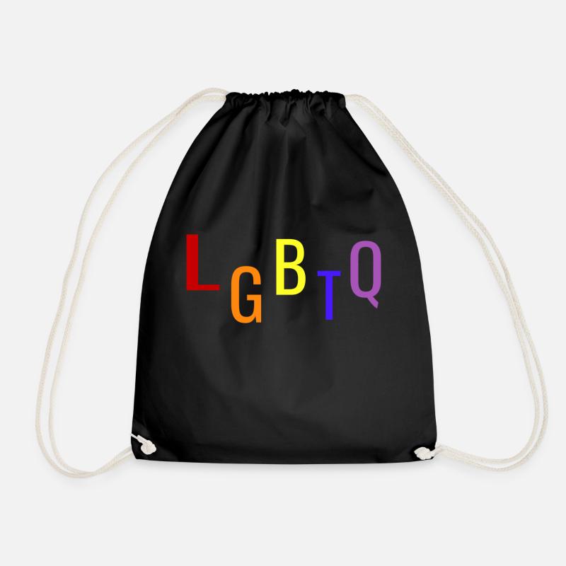 LGBTQ - Turnbeutel - Schwarz