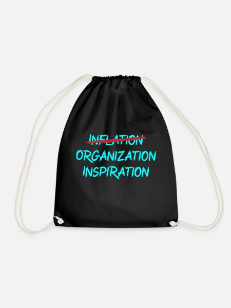 Inflation - Organisation - Inspiration - Turnbeutel - Schwarz