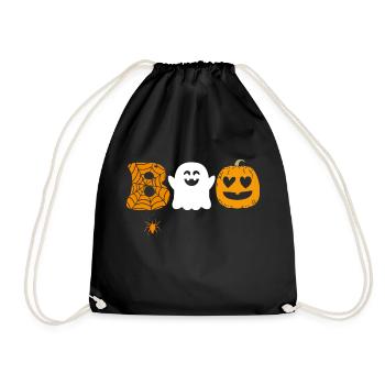 Halloween Boo Saison - Turnbeutel - Schwarz - Vorne