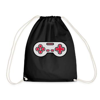 Ancien contrôleur Retro Gamer - Sac de sport léger - noir - Devant