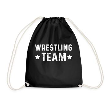Wrestling Team - Drawstring Bag - black - Front