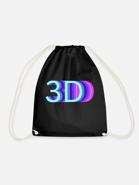 3DDD - Turnbeutel - Schwarz