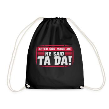 Après que Dieu m’ait fait - Sac de sport léger - noir - Devant