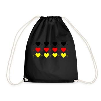 Fußball Soccer - Drawstring Bag - black - Front