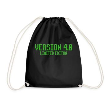 40th Birthday Gift Gamer - Drawstring Bag - black - Front