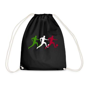 Football Players Italy - Drawstring Bag - black - Front