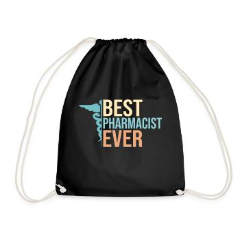 Best Pharmacist Ever Pharmacy Technician - Turnbeutel - Schwarz - Vorne