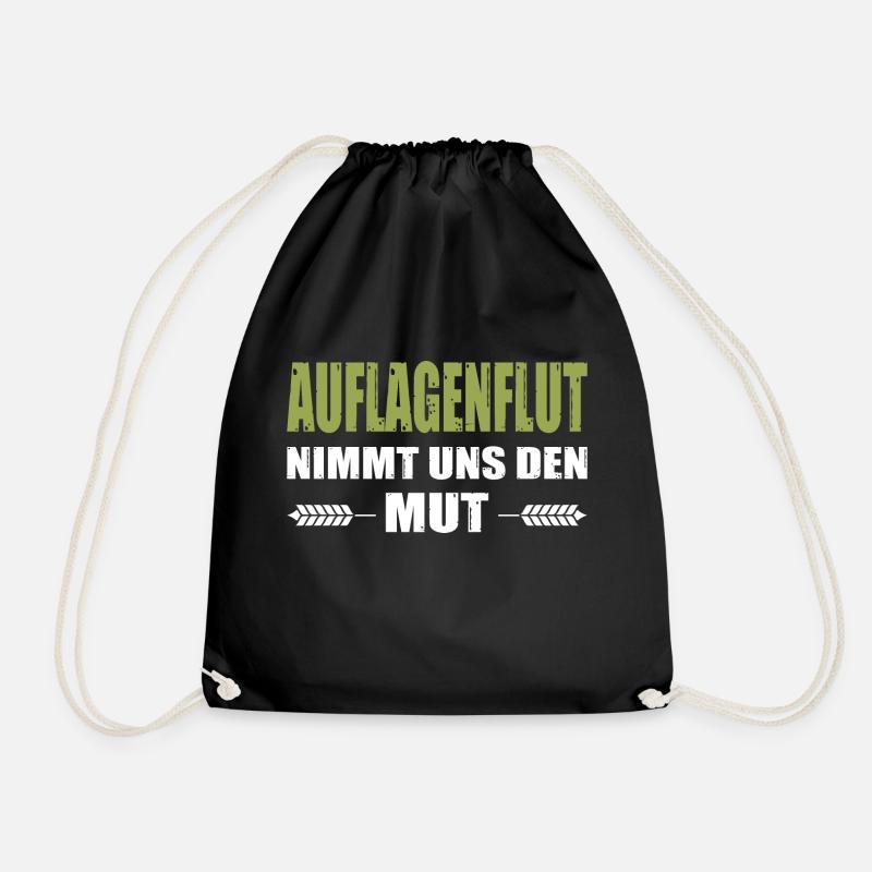 Bauerndemo Landwirt Auflagenflut Nimmt Uns Den Mut - Turnbeutel - Schwarz