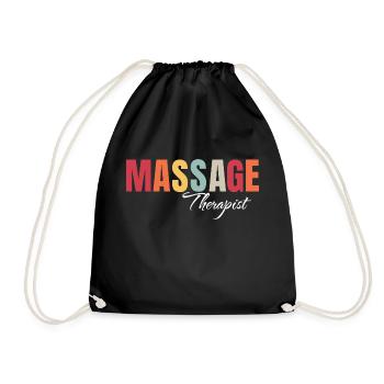 Masseur Multicolor Muskelmassage - Turnbeutel - Schwarz - Vorne