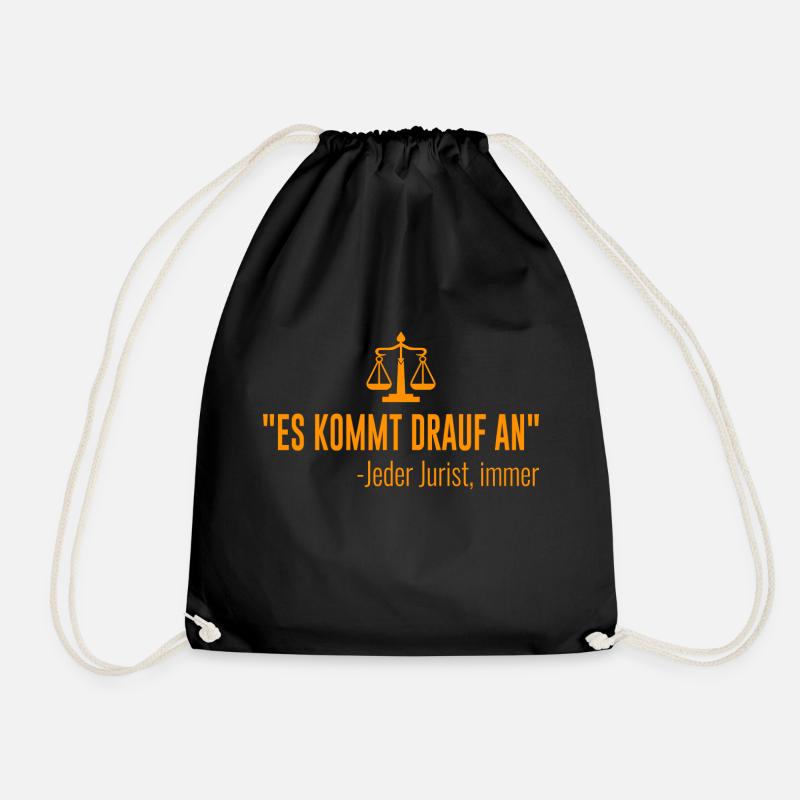 Anwalt Jurist Cooler Spruch - Turnbeutel - Schwarz