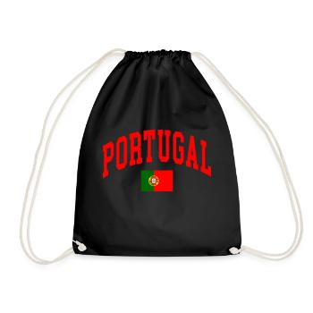 Portugal - Turnbeutel - Schwarz - Vorne