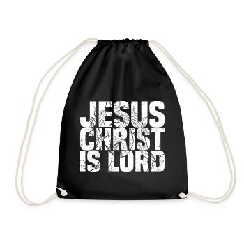 Jésus-Christ est Seigneur - Sac de sport léger - noir - Devant
