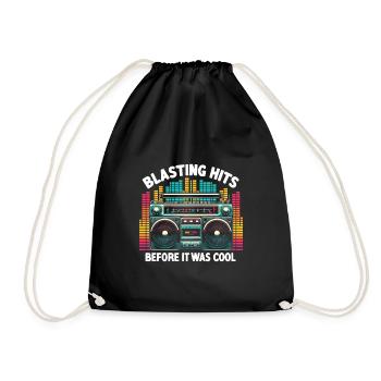 Blasting Hits Before It Was Cool Eighties Boombox - Sac de sport léger - noir - Devant