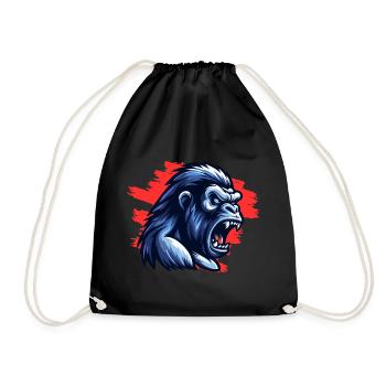 Mad Gorilla - Drawstring Bag - black - Front