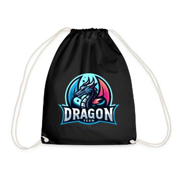 Das Drachen-Team - Turnbeutel - Schwarz - Vorne