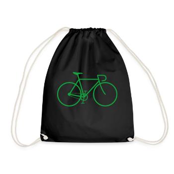 Vélo fixie vert - Sac de sport léger - noir - Devant