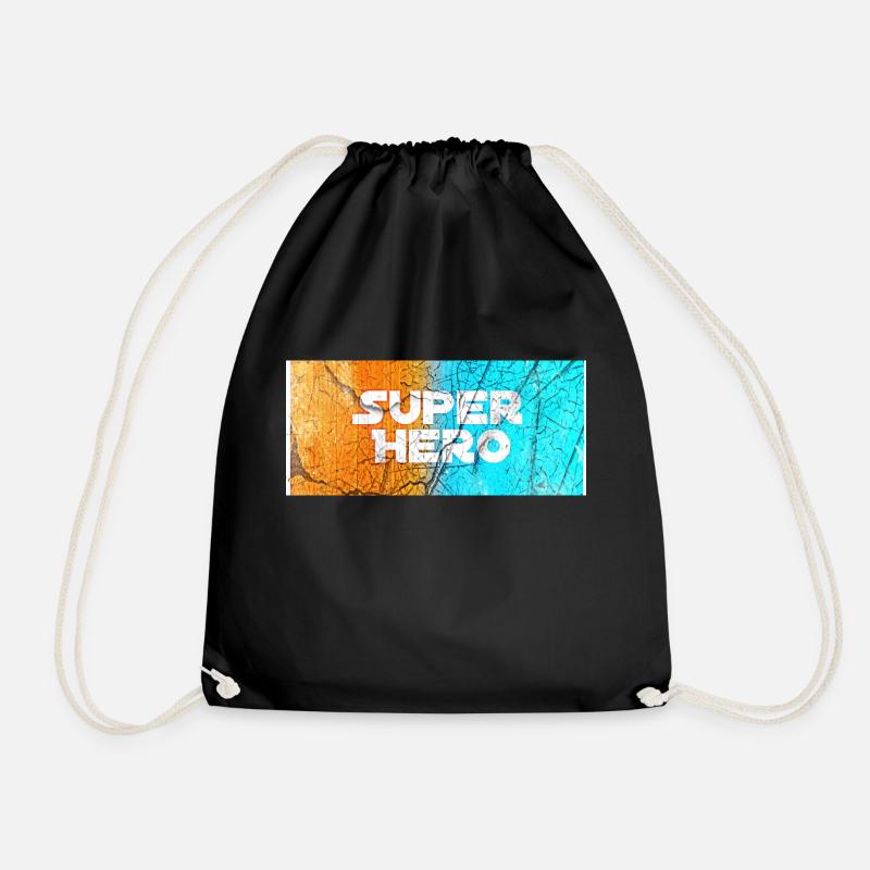 Super Hero - Turnbeutel - Schwarz