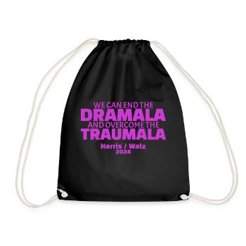 Ensemble, nous pouvons mettre fin au drame et au traumatisme - Sac de sport léger - noir - Devant