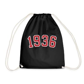 Sport year of birth 1936 - Drawstring Bag - black - Front