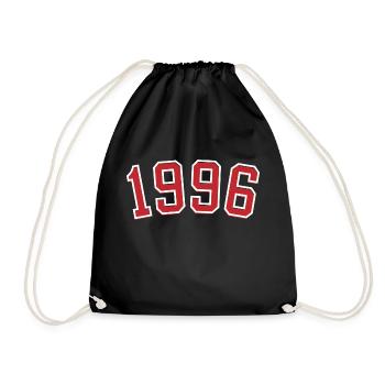 Year of birth sport 1996 - Drawstring Bag - black - Front