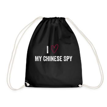 I Love My Chinese Spy - Sac de sport léger - noir - Devant