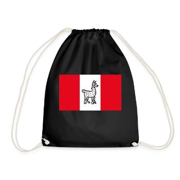 Pérou drôle - Sac de sport léger - noir - Devant