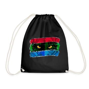 Cat's eyes - Drawstring Bag - black - Front