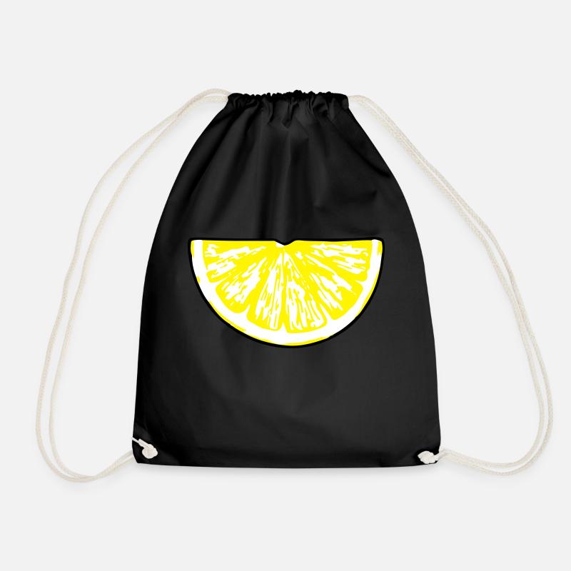 lemon_slice - Turnbeutel - Schwarz