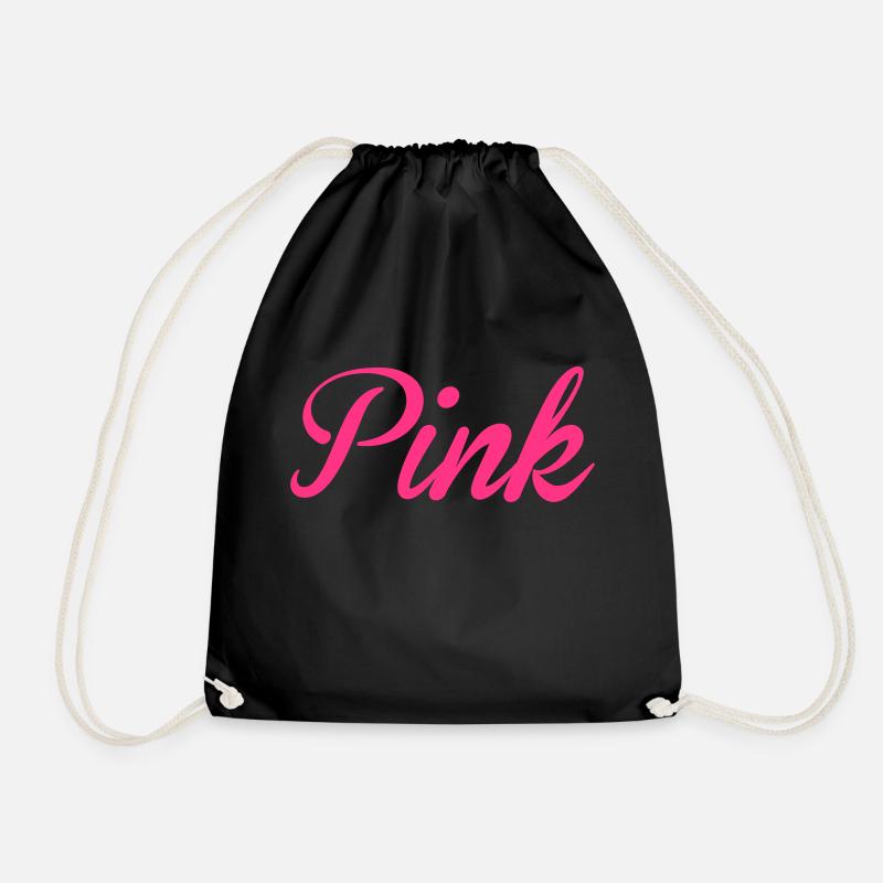 rosa - Drawstring Bag - black