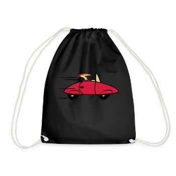 Car sports cars fast cars - Drawstring Bag - black - Front