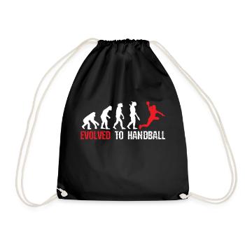 Developed for handball evolution - Drawstring Bag - black - Front