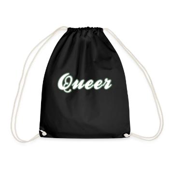 Unauffälliges Queer Design - Turnbeutel - Schwarz - Vorne