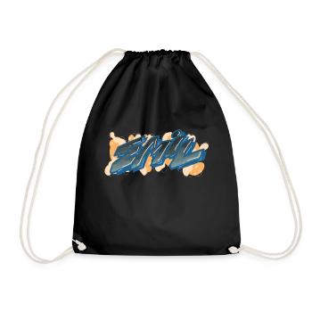 emil graffiti first name - Drawstring Bag - black - Front