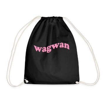 WAGWAN - Drawstring Bag - black - Front