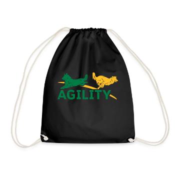 AGILITY - Turnbeutel - Schwarz - Vorne