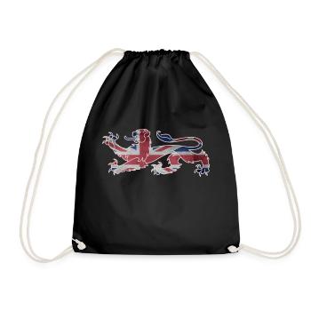 England, flag, coat of arms, England flag, UK - Drawstring Bag - black - Front