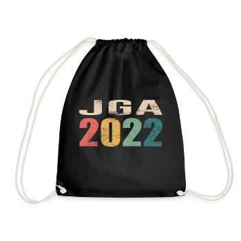 Jga 2022 Junggesellenabschied - Turnbeutel - Schwarz - Vorne